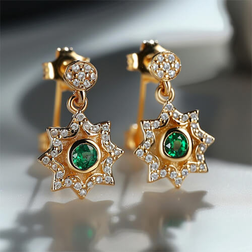 گوشواره نقره زنانه سلین